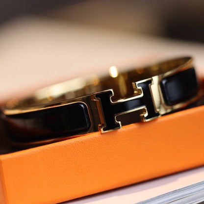 [⭐Shinejoy]H BRACELET 12MM GOLD