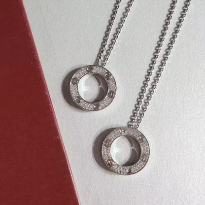 [⭐Shinejoy]LOVE NECKLACE ADJUSTABLE SILVER
