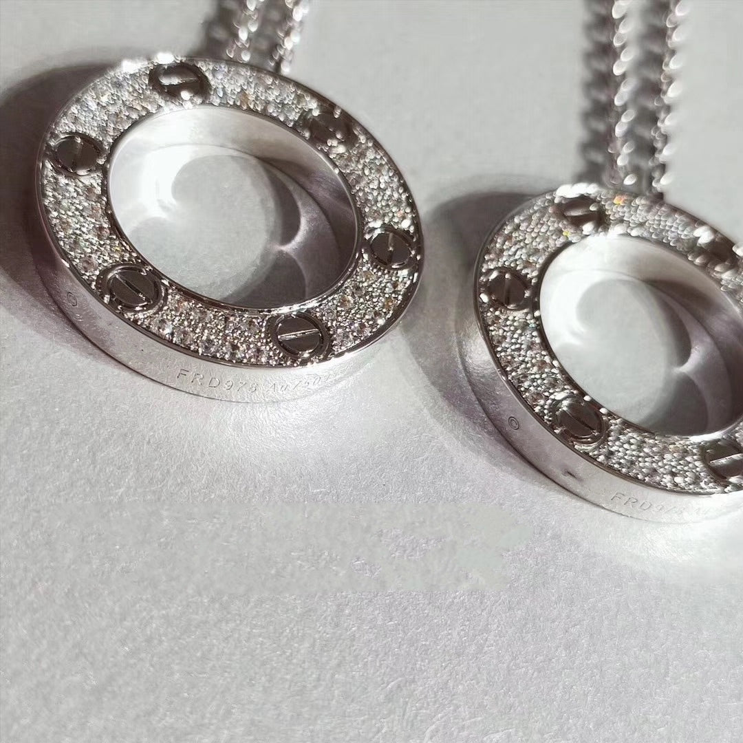 [⭐Shinejoy]LOVE NECKLACE ADJUSTABLE SILVER