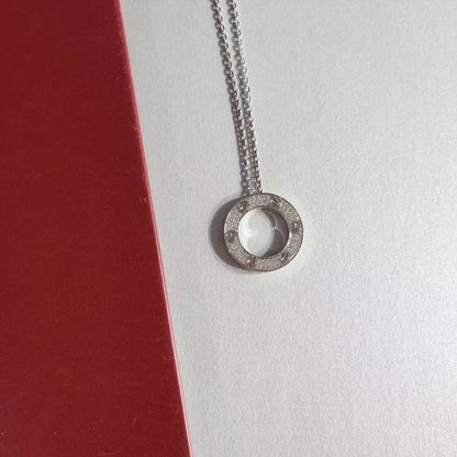 [⭐Shinejoy]LOVE NECKLACE ADJUSTABLE SILVER