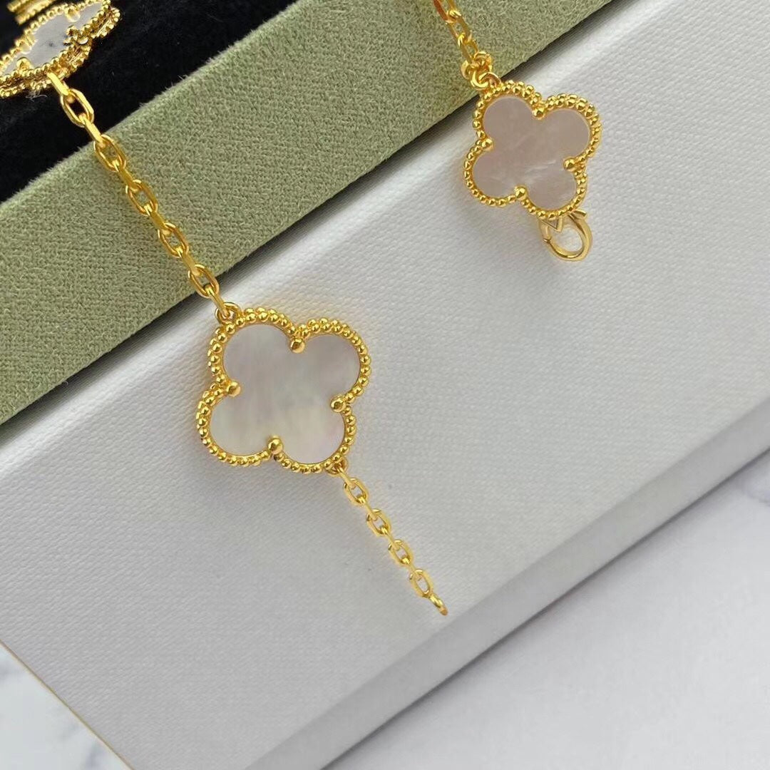 [⭐Shinejoy]MAGIC CLOVER MOP GOLD BRACELET 5 MOTIFS