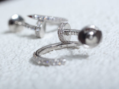 [⭐Shinejoy]JUSTE EARRINGS 12.75MM SILVER DIAMOND