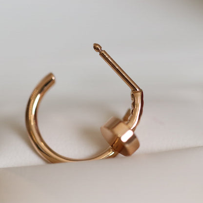 [⭐Shinejoy]JUSTE EARRINGS PINK GOLD