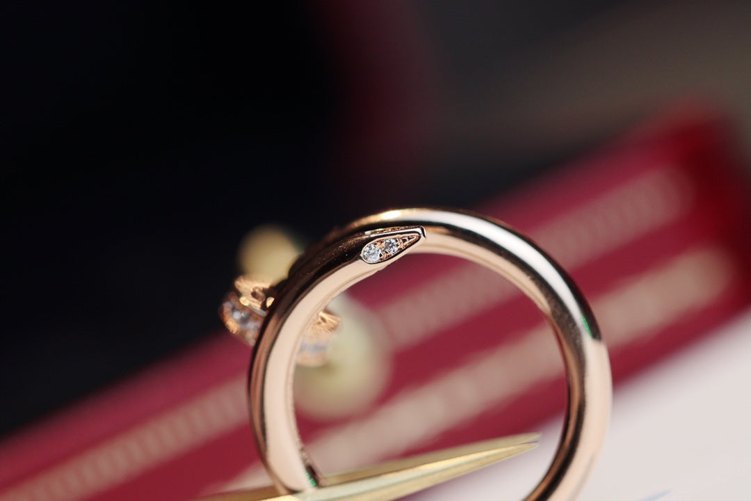 [⭐Shinejoy]JUSTE RING 2.65MM PINK GOLD DIAMOND