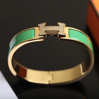 [⭐Shinejoy]H BRACELET GOLD DIAMOND