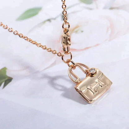 [⭐Shinejoy]AMULETTE PEDANT ROSE GOLD NECKLACE