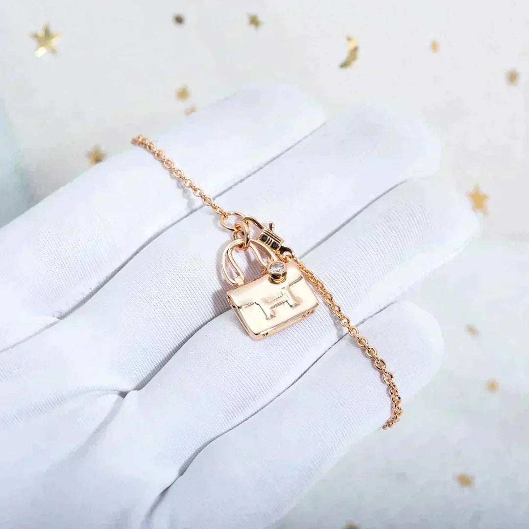 [⭐Shinejoy]AMULETTE PEDANT ROSE GOLD NECKLACE