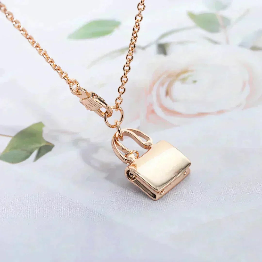 [⭐Shinejoy]AMULETTE PEDANT ROSE GOLD NECKLACE