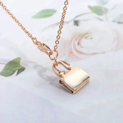 [⭐Shinejoy]AMULETTE PEDANT ROSE GOLD NECKLACE
