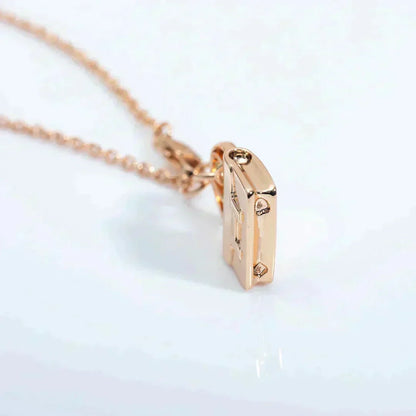 [⭐Shinejoy]AMULETTE PEDANT ROSE GOLD NECKLACE