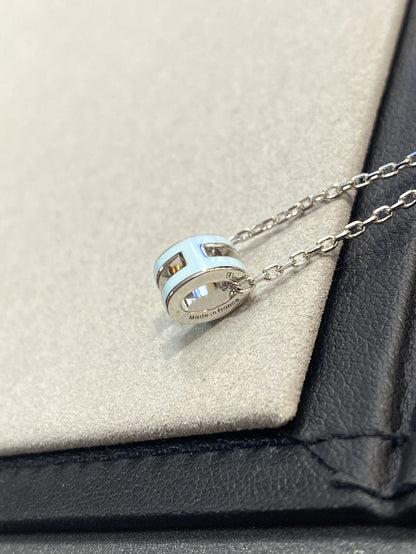 [⭐Shinejoy]POP H LIGHT BLUE NECKLACE