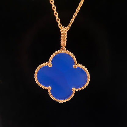 [⭐Shinejoy]CLOVER 25MM NECKLACE TURQUOISE ROSE GOLD
