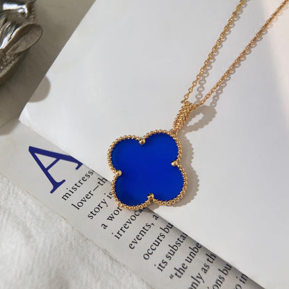 [⭐Shinejoy]CLOVER 25MM NECKLACE TURQUOISE ROSE GOLD