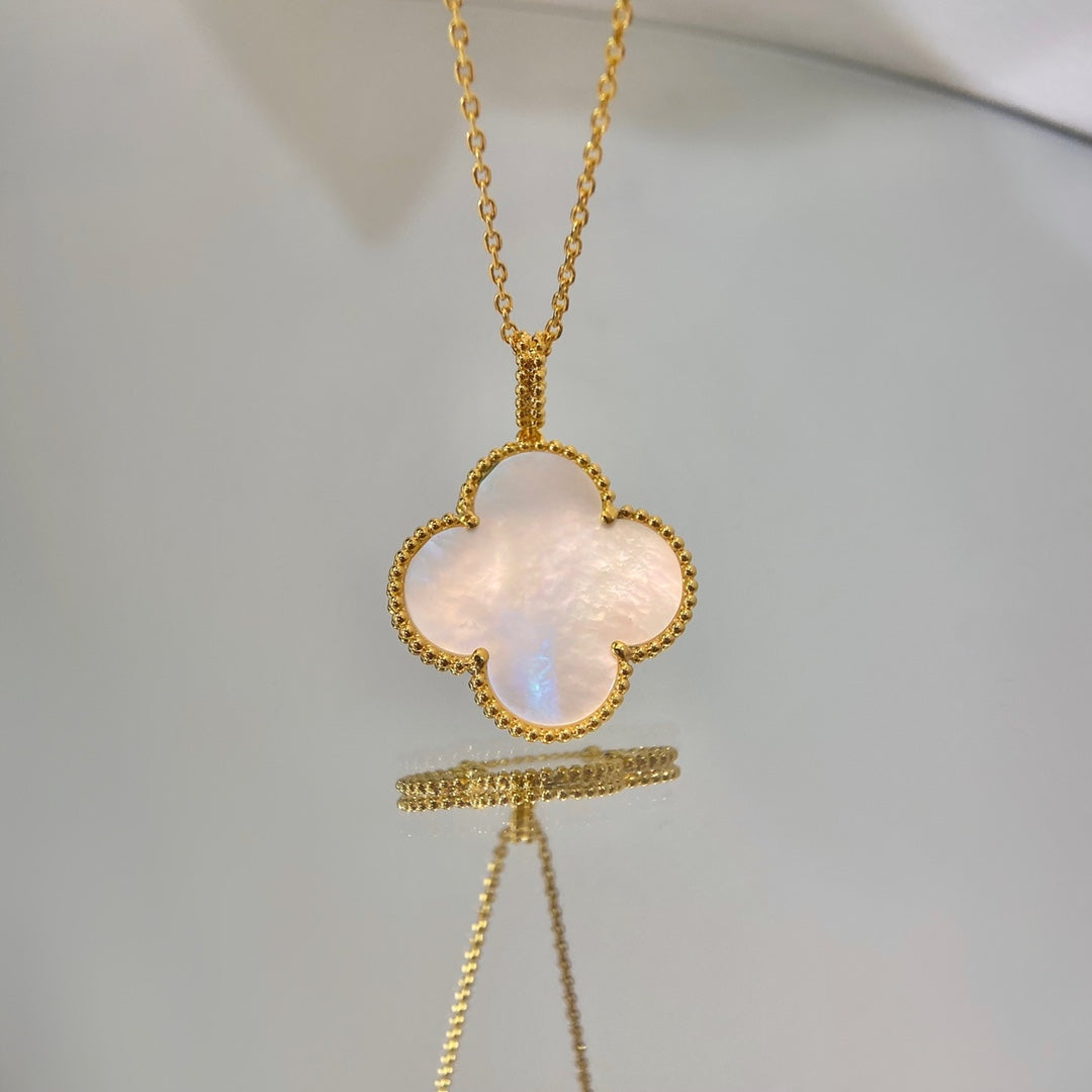 [⭐Shinejoy]CLOVER 25MM MOP LARGE PENDANT NECKLACE
