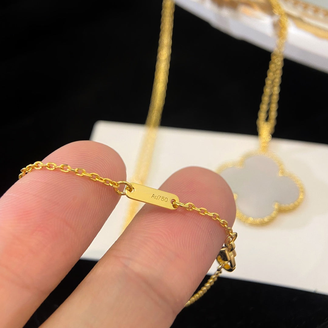 [⭐Shinejoy]CLOVER 25MM MOP LARGE PENDANT NECKLACE