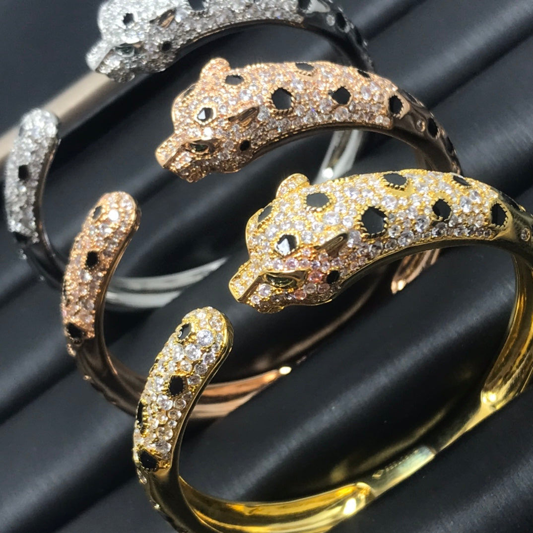 [⭐Shinejoy]PANTHERE BIG BRACELET DIAMONDS