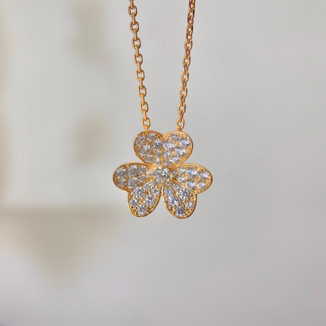 [⭐Shinejoy]FLOWER DIAMOND NECKLACE