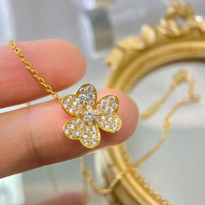 [⭐Shinejoy]FLOWER DIAMOND NECKLACE