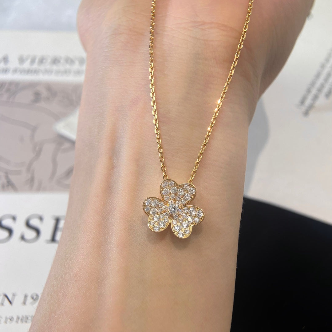 [⭐Shinejoy]FLOWER DIAMOND NECKLACE