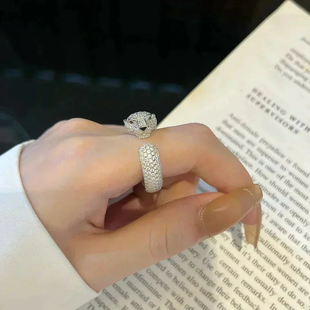 [⭐Shinejoy]PANTHERE 5.5MM ALL DIAMOND RING