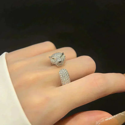 [⭐Shinejoy]PANTHERE 5.5MM ALL DIAMOND RING
