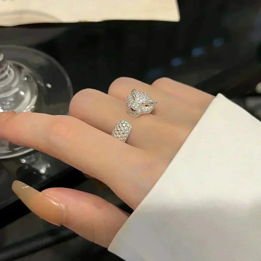 [⭐Shinejoy]PANTHERE 5.5MM ALL DIAMOND RING