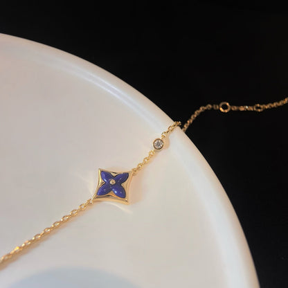 [⭐Shinejoy]COLOR STAR PINK GOLD DIAMOND BRACELET