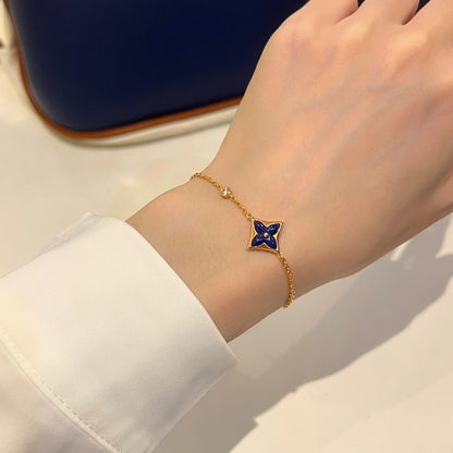 [⭐Shinejoy]COLOR STAR PINK GOLD DIAMOND BRACELET
