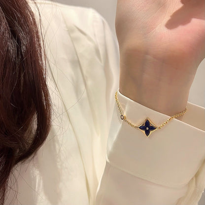 [⭐Shinejoy]COLOR STAR PINK GOLD DIAMOND BRACELET