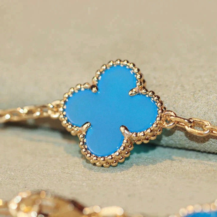 [⭐Shinejoy]CLOVER 20 MOTIFS TURQUOISE GOLD