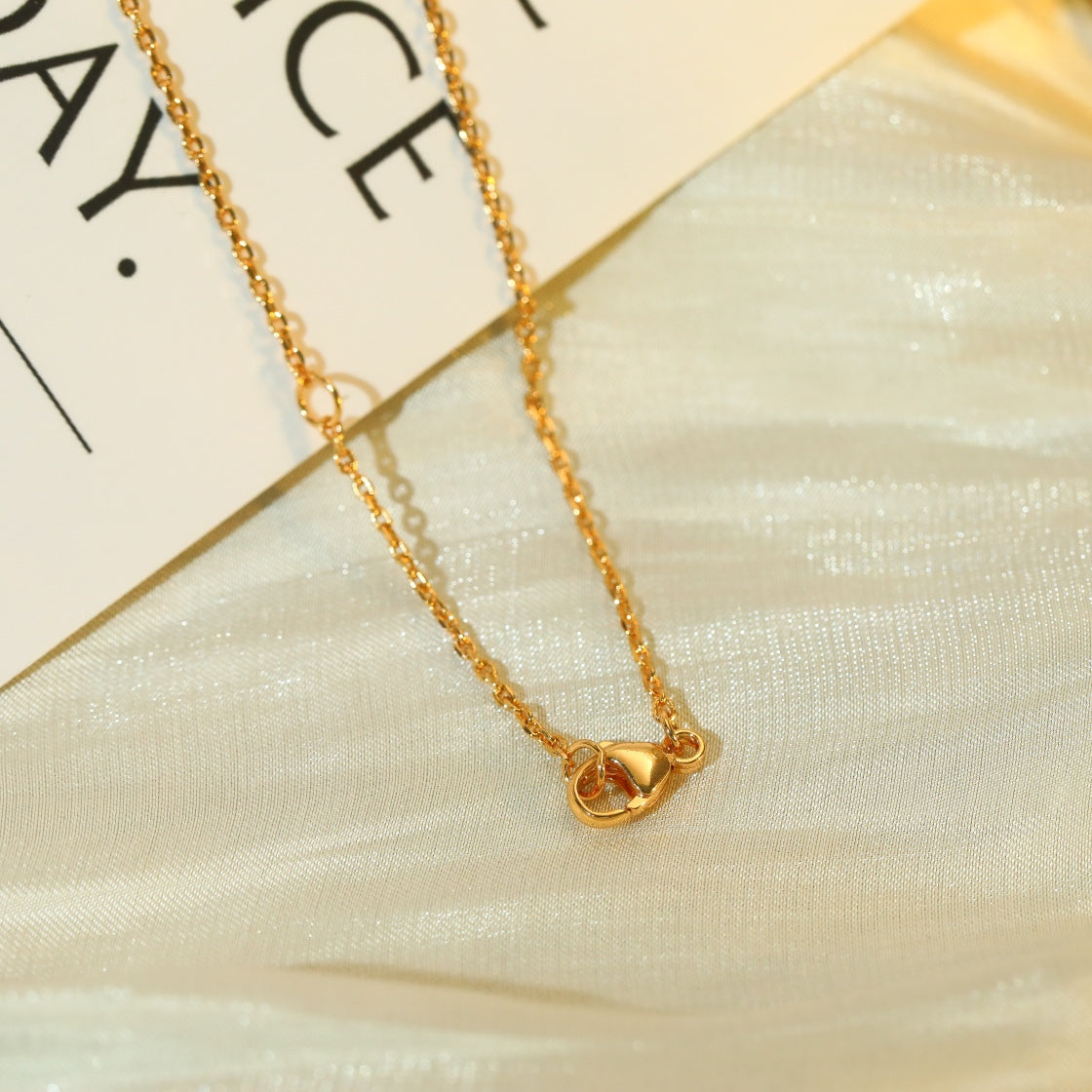 [⭐Shinejoy]VOLT SILVER DIAMOND PEDANT NECKLACE