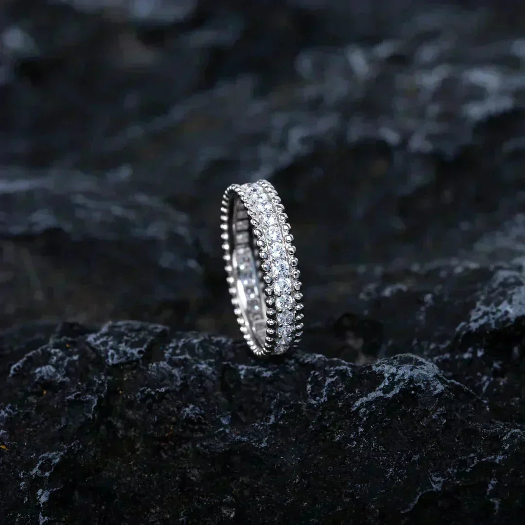 [⭐Shinejoy]PERLEE DIAMOND SILVER RING