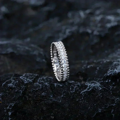 [⭐Shinejoy]PERLEE DIAMOND SILVER RING
