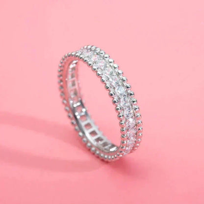 [⭐Shinejoy]PERLEE DIAMOND SILVER RING