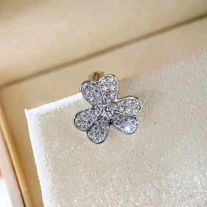 [⭐Shinejoy]CLOVER COMOS DIAMOND EARRINGS SILVER