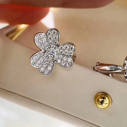 [⭐Shinejoy]CLOVER COMOS DIAMOND EARRINGS SILVER