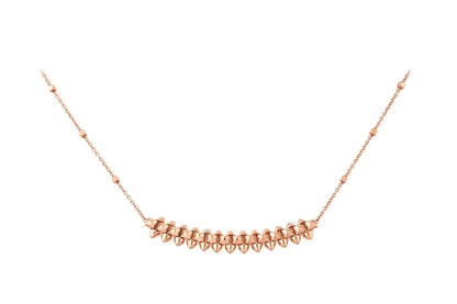 [⭐Shinejoy]CLASH PINK GOLD NECKLACE
