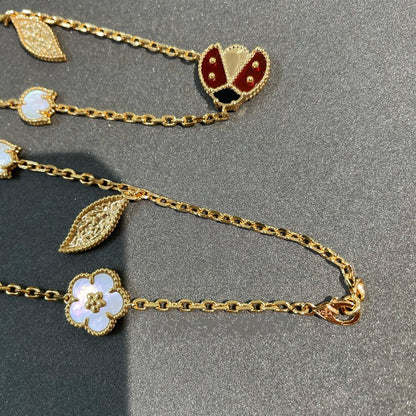 [⭐Shinejoy]LUCKY SPRING 15 MOTIFS GOLD NECKLACE