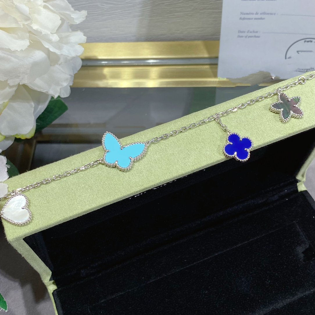 [⭐Shinejoy]LUCKY SPRING SILVER BRACELET 4 MOTIF