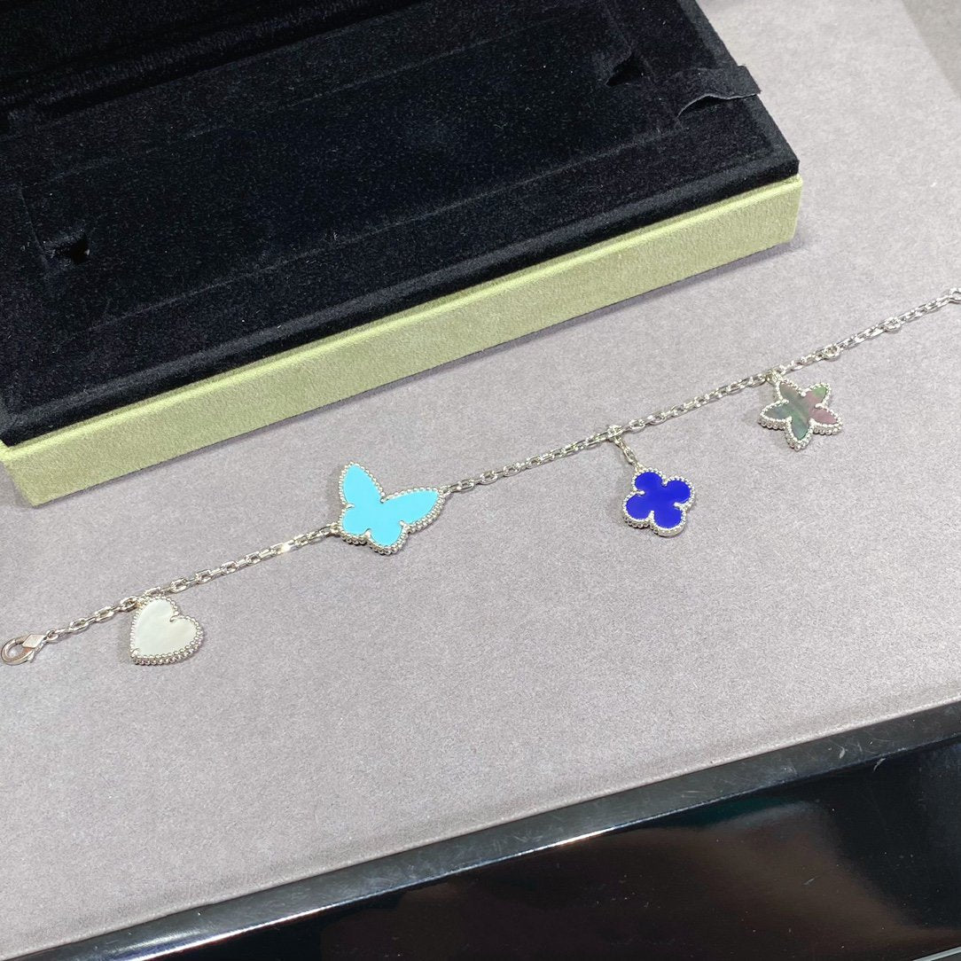 [⭐Shinejoy]LUCKY SPRING SILVER BRACELET 4 MOTIF