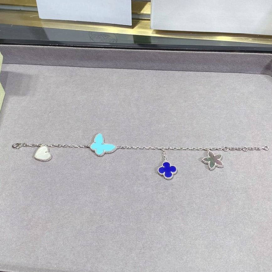 [⭐Shinejoy]LUCKY SPRING SILVER BRACELET 4 MOTIF