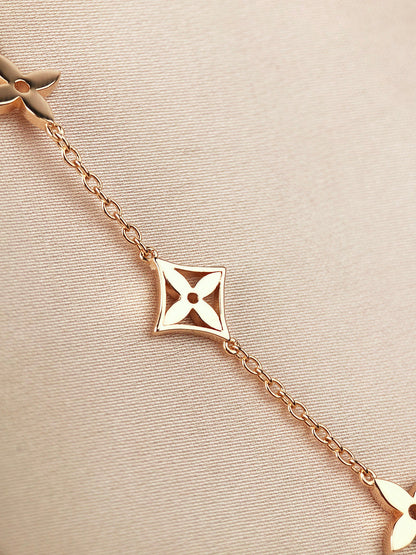 [⭐Shinejoy]STAR AND SUN 7 MOTIFS GOLD BRACELET