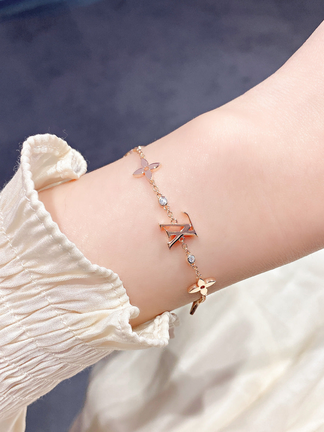 [⭐Shinejoy]STAR AND SUN 7 MOTIFS GOLD BRACELET