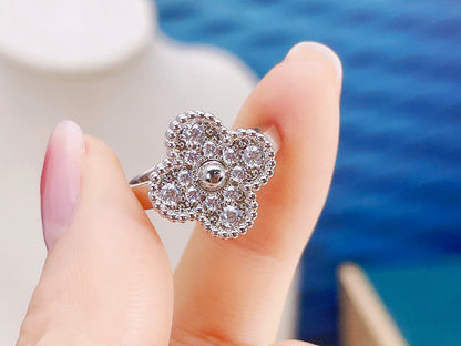 [⭐Shinejoy]CLOVER DIAMOND RING