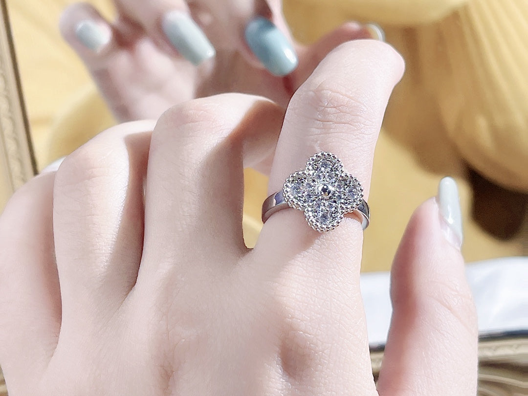 [⭐Shinejoy]CLOVER DIAMOND RING
