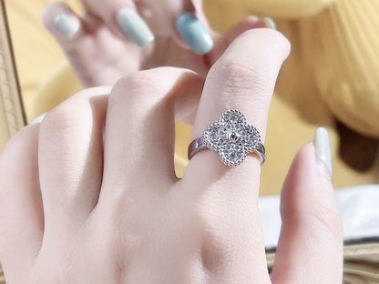 [⭐Shinejoy]CLOVER DIAMOND RING