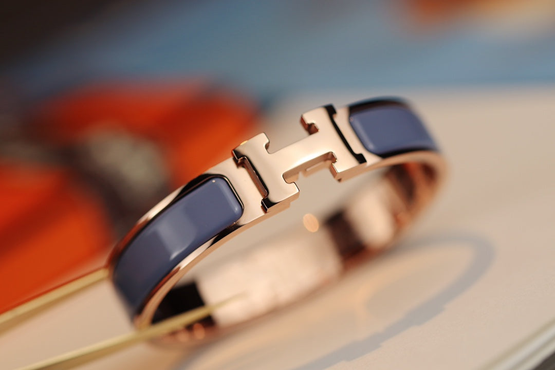 [⭐Shinejoy]H BRACELET 12MM BLUE GRAY