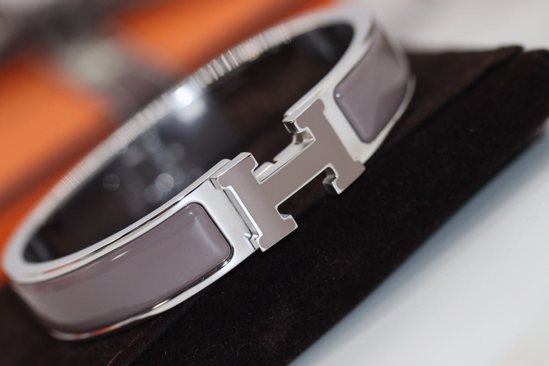 [⭐Shinejoy]H BRACELET 12MM BROWN