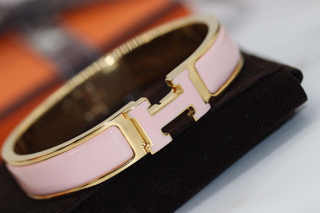 [⭐Shinejoy]H BRACELET 12MM PINK