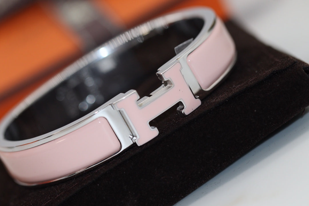 [⭐Shinejoy]H BRACELET 12MM PINK